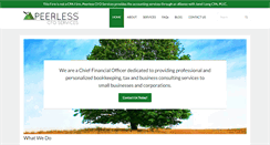 Desktop Screenshot of peerlesscfo.com