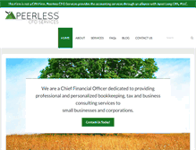 Tablet Screenshot of peerlesscfo.com